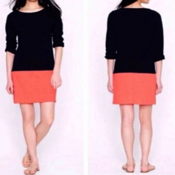 J.Crew Maritime Cotton Color Block Dress Small - Picture 1 of 8